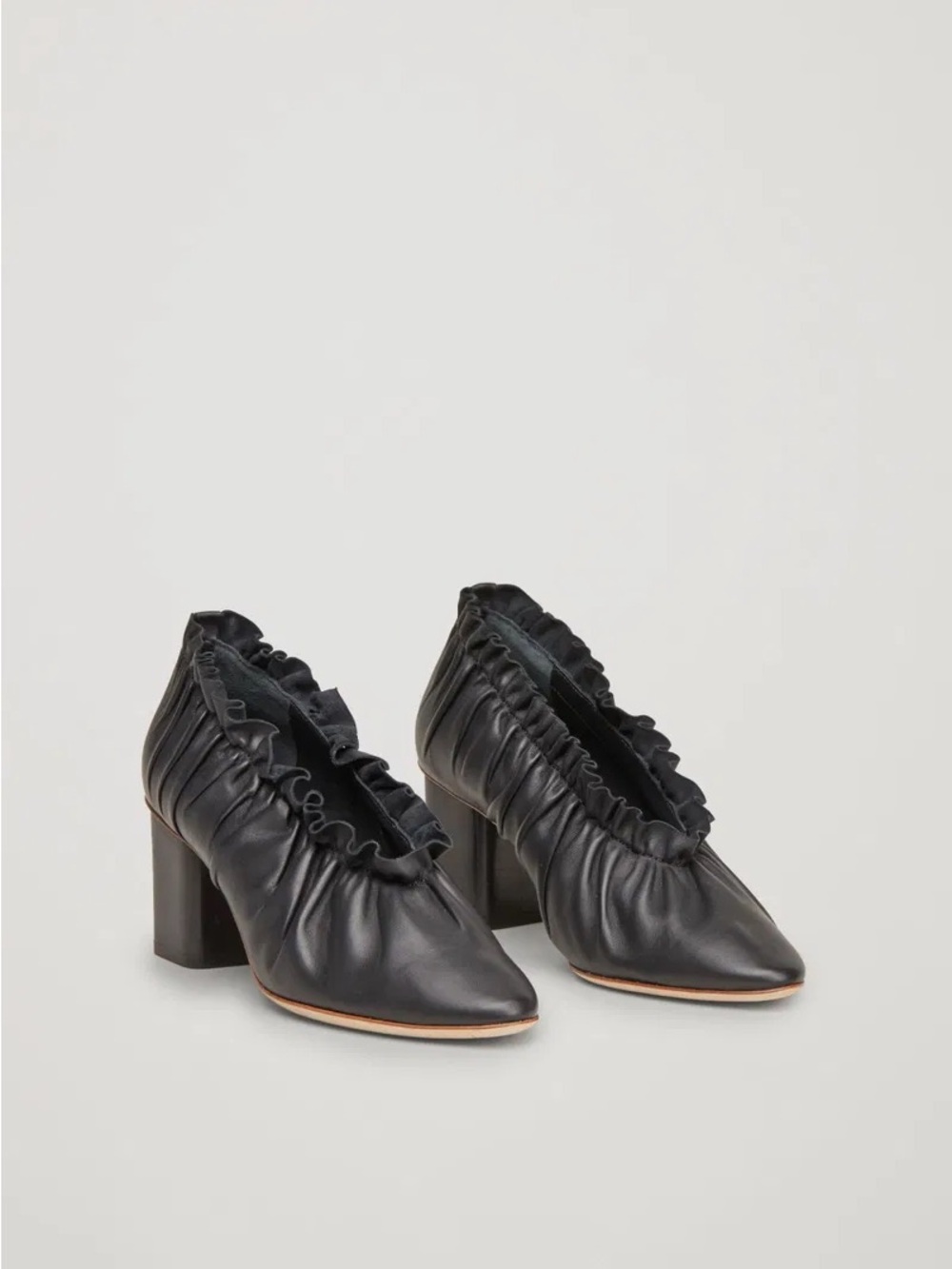 COS Frill Leather Heels